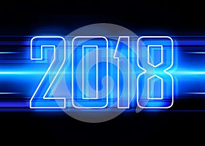 2018 blue background