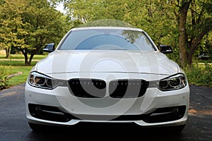 2018 BMW 350i white super charge with 350 Horse Power, Luxury european sport car.