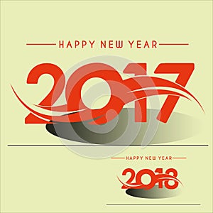 2018 Happy new year creative design background. Happy new year