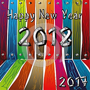 2018 Happy new year creative design background. Happy new year