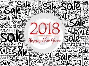 2018 Happy New Year. Sale