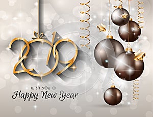 2019 Happy New Year Background for your Seasonal Flyers and Greetings Card or Christmas