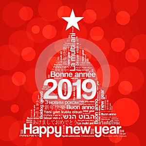2019 Happy New Year in different languages