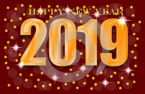 2019 Happy New Year Xmas greetings.