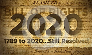 2020, Bill of Rights, Still Resolved Composite â€“ 3D Illustration