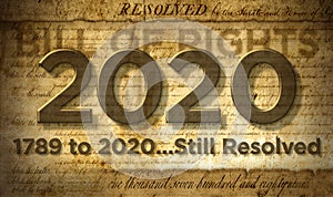 2020, Bill of Rights, Still Resolved Composite â€“ 3D Illustration