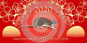 2020  Chinese New Year of Rat Greeting Card