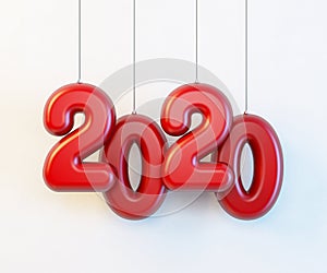 2020 Happy new year creative design background or greeting card