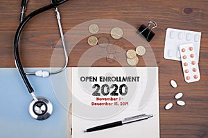 The 2020 Open Enrollment Period from November 1 to, December 15, 2019