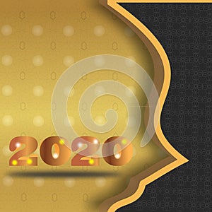 2020 premium gold new year backgrouds