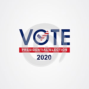 2020 United States of America presidential election vote banner