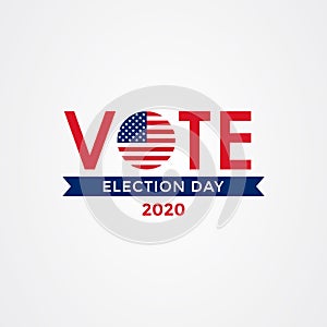 2020 United States of America presidential election vote banner