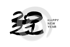 2021 design template for new year black and white
