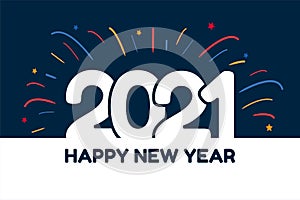 2021 Happy new year  logo text design,2021 number design template