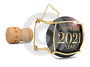 2021 New Year`s Champagne Cap