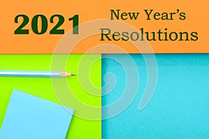 2021 New year`s resolutions