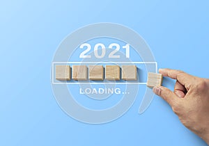 2021 uploading, reboot, refresh or mindset concept.