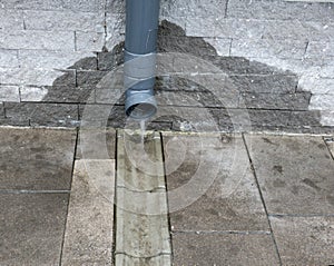 20210123. Downpipe of an urban engineering structure