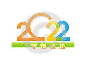 2022 digit of the year vector