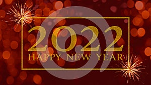 2022 Happy New Year, New Year`s Eve Party, festive celebration holiday greeting card background banner illustration template -