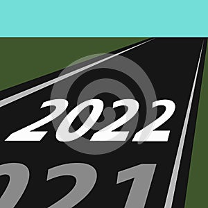 2022, new year concept