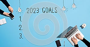 2023 goals with people working together