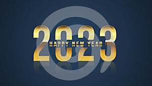 2023 Happy New Year elegant design - vector illustration of golden 2023 logo numbers - perfect typography for 2023.