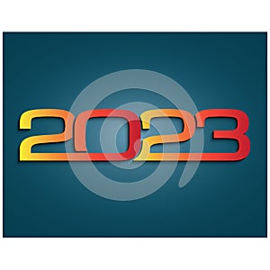 2023 new year background. Cover of card for 2023 Creative design