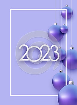 2023 sign and realistic purplebaubles