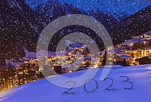 2023 on snow at mountains - Solden Austria
