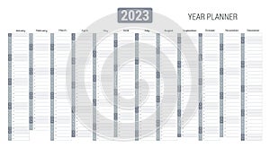 2023 year planner, wall calendar for annual plan