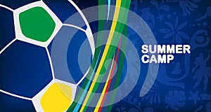 2024 Conmeball Copa America Abstract Brazilian Summer Game Competition vector sign Brazil