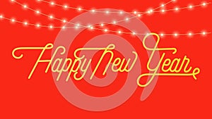 2024 Happy New Year images, shiny color gold wave design element, festive vector images.