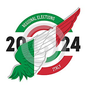 2024 Italian regional elections will take place in 5 regions of Italy during 2024. Poster