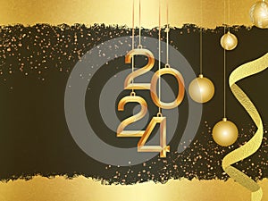 2024  New Year Background Design  ,Template ,Poster , Party card, Festival