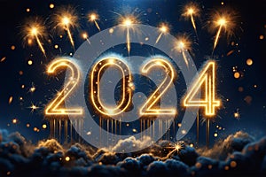 2024 New Year\'s Sparklers