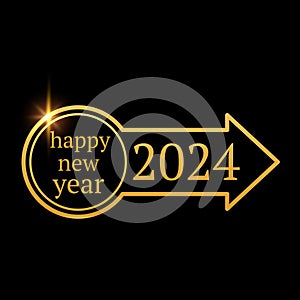 2024 new year vector image