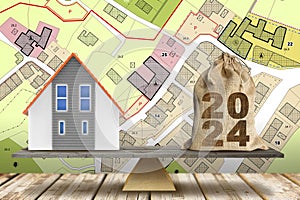 2024 Real Estate Planning - Budget 2024, tax, loan, property investment - Business and financial concept in building activity