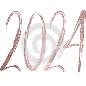 2024 rosegold texture lettering