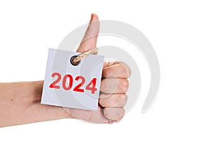 2024 tag on thick rope weighs on finger