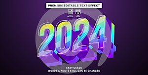 2024 text effect graphic style