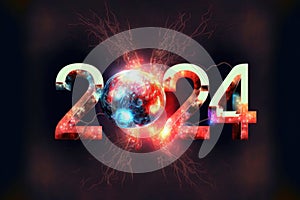 2024: A Year of Celebration and Numerical Significance. Happy New Year 2024. Generative Ai