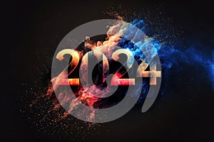 2024: A Year of Celebration and Numerical Significance. Happy New Year 2024. Generative Ai