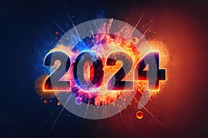 2024: A Year of Celebration and Numerical Significance. Happy New Year 2024. Generative Ai