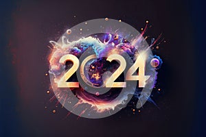 2024: A Year of Celebration and Numerical Significance. Happy New Year 2024. Generative Ai