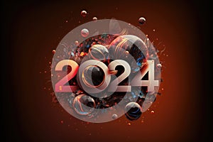 2024: A Year of Celebration and Numerical Significance. Happy New Year 2024. Generative Ai