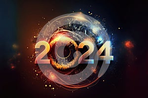 2024: A Year of Celebration and Numerical Significance. Happy New Year 2024. Generative Ai