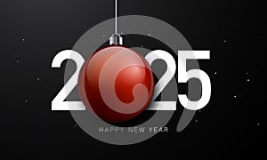 2025 Happy New Year Background Design