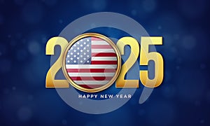 2025 Happy New Year Background Design. Vector Illustration