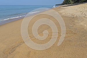 2033 written in the sand on the beach - Happy New Year written in the sand on the beach - Happy New Year